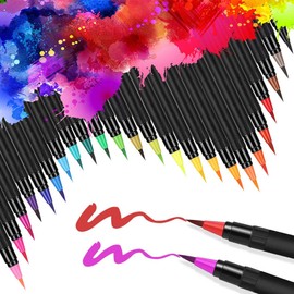 yellowprice Brush Pens for Watercolor Painting Hand Lettering-Incl