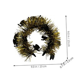 Ipetboom Graduation Cap Headband Glitter Hair Accessory for Graduation Parties Versatile Soft and Lightweight Ages Secure Fit Without Slipping