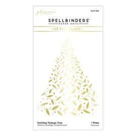 Spellbinders Swirling Foliage Tree Hot Foil Plate from The Glimmer for The Holidays Collection