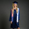 USA And Israel Flag Graduation Stole, Satin Embroidery Graduation Sash