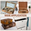 sourcing map 2Pcs 5.71"x0.43" Folding Support Lid Hinges, Left Side