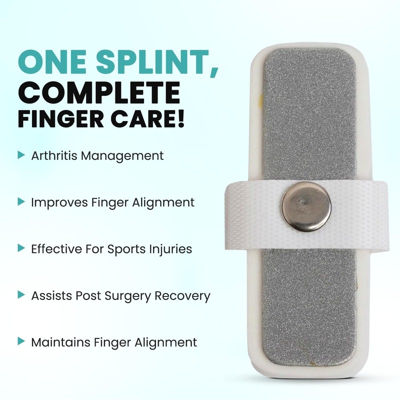 2activelife Mallet Finger Splint, Silver, Universal Size - 1 Unit