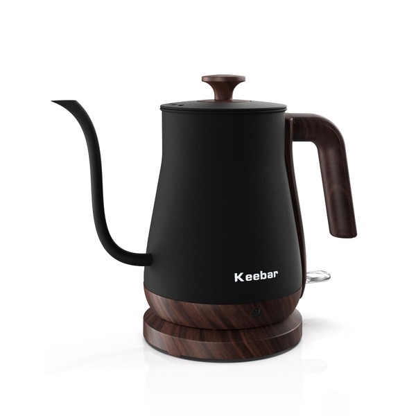 Keebar Gooseneck Electric Kettle - Stainless Steel Pour Over with