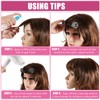 WILLBOND 4 Pcs Long Hair Rollers for Bangs Aluminum Core