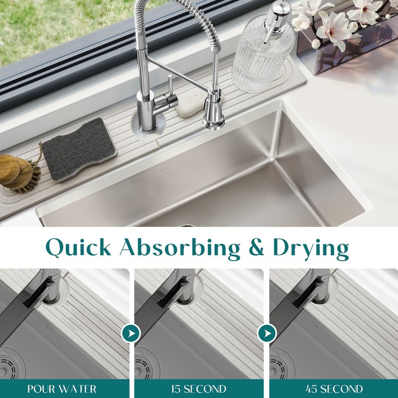 Diatomite Sink Protector for Kitchen Sink - 20 Inch Durable