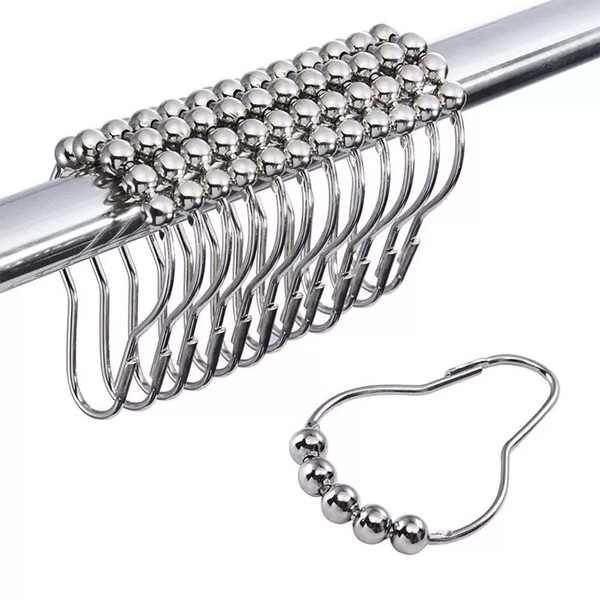 Hooks for Shower Curtain Metal Pack of 12 Shower Curtain