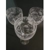 IncisoArt Hand Etched Italian Crystal Goblet Sandblast White Wine Glass