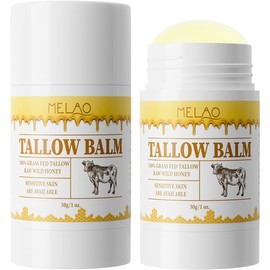  Beef Tallow Balm Stick –Beef Tallow for Skin, Grass Fed Tallow & Honey Balm Stick, Moisturizing Skin Care Cream for Dry Skin