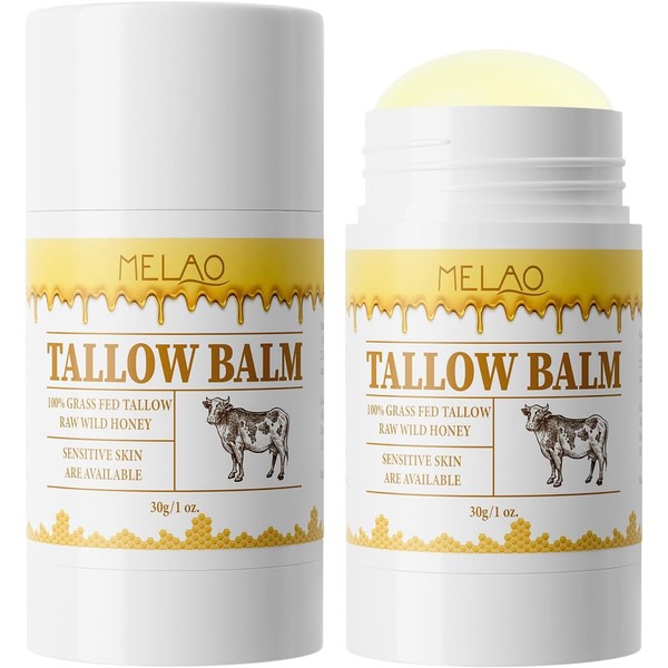  Beef Tallow Balm Stick –Beef Tallow for Skin, Grass