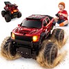Veeniix Exploding RC Monster Truck,Crash Transform Mist Spray Lights Sounds