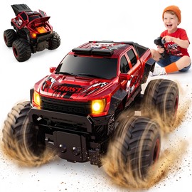 Veeniix Exploding RC Monster Truck,Crash Transform Mist Spray Lights Sounds