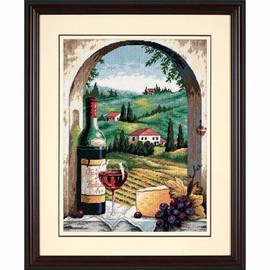 DIMENSIONS Needlepoint Kit, Tuscan View, 12" x 16"