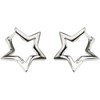 BSLVWG Hoop Earrings for women,Fashion Minimalist Star Small 925 Sterling