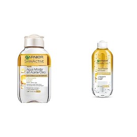 Garnier Skin Naturals Face Agua Micelar Desmaquillante Bifasica con Aceite, 100 ml, Paquete de 1 + Garnier Skin Naturals Face Agua Micelar En Aceite, 