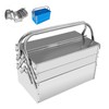 FITHOIST Metal Cantilever Tool Box, 3-Tier 5 Tray Fold Out