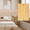 Solid Wood Single Toggle Light Switch Plate Blank Wall Plate4.8"