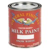 General Finishes Water Based Milk Paint, 1 Pint, Snow White
