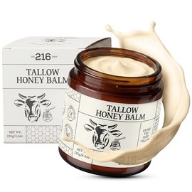 Sarga de ternera y bálsamo de miel para cara, manos y cuerpo, bálsamo de miel de sarga natural, cuidado de la piel seca hidratante profundo no graso, soporte de barrera hidratante, uso