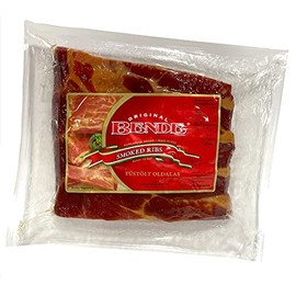 Bende Hungarian Brand Smoked Pork Ribs, "Füstölt Oldalas"