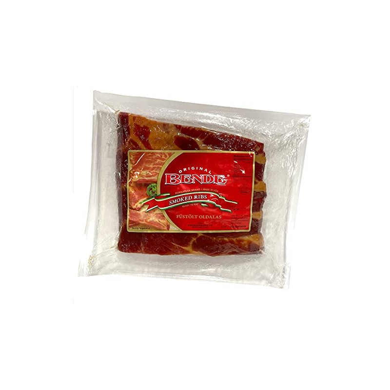 Bende Hungarian Brand Smoked Pork Ribs, "Füstölt Oldalas"