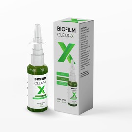 BioFilm Clear-X Nasal Spray with EDTA, Xylitol and Grapefruit Seed Extract, 2 fl oz 60 ml, 500 Sprays per Bottle