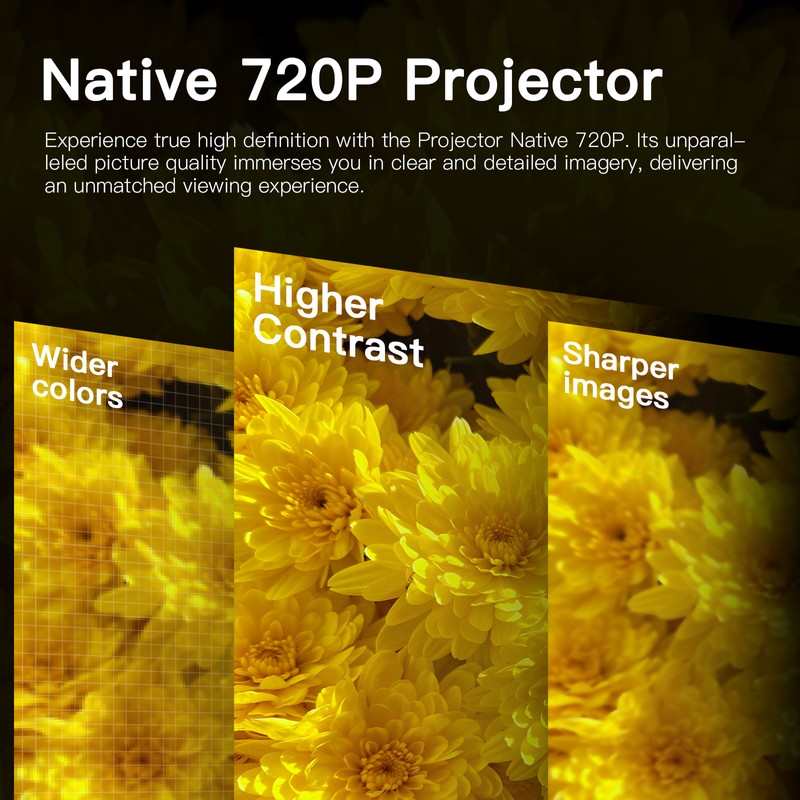 New HD Portable Projector S40 for Android 11 Home Use