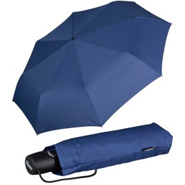 iX-brella Lightweight solid pocket umbrella with automatic open/close mechanism - mid class, blue, Automatic pocket umbrella