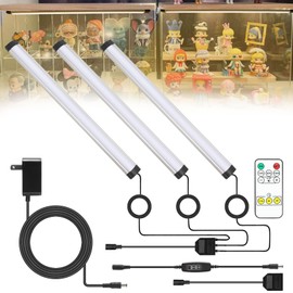 TAYSING Under Cabinet Lights Plug in Led Light Strip 3 Pack 12 Inch 15W Dimmable Timing Under Cabinet Lighting, Under Counter Lights for Kitchen,Cabinet, Counter, Workbench, Desk