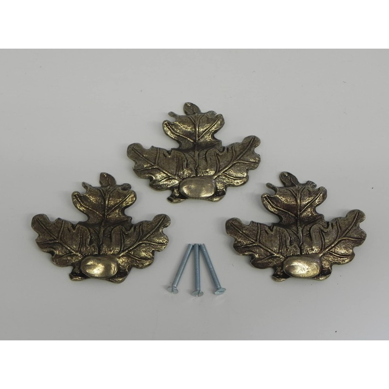 Pack of 3 Oak Leaves Cover Leaf Decoration Large with