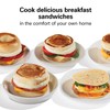 Hamilton Beach Dual Breakfast Sandwich Maker with Timer, Silver (25490)