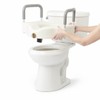 Medline Bariatric Raised Toilet Seat, Locking with Arm Rests, 4