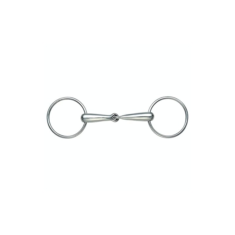 Shires Equestrian - Hollow Mouth Race Snaffle - S/steel -