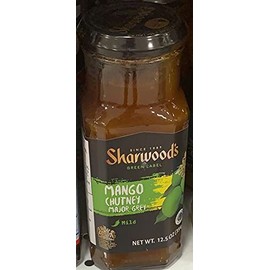 Sharwood's Green Label Mango Chutney Major Grey Mild 12.5 oz 354g (1 bottle)
