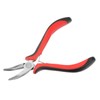 HARFINGTON Mini Bent Nose Pliers 4.5 Inch Toothed Curved Precision