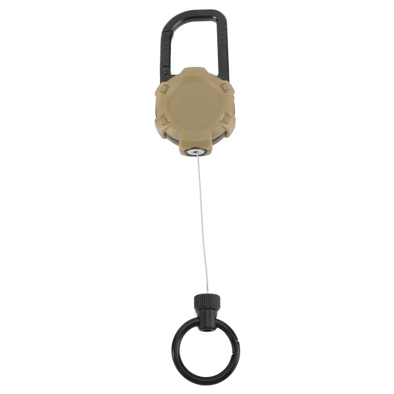 Magnetic Retractable Keychain Stainless Steel Wire Easy Pull Buckle Carabiner