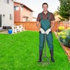 Dolibest Lawn Coring Aerator, Stainless Steel 4 Corer Plug Aerator