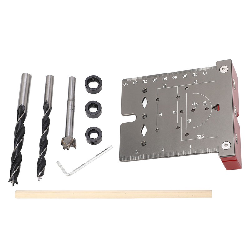 Hinge Woodworking Hole Saw Kit Opener Set Hand Tool 3