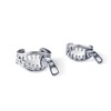 Vintage Zipper Ear Cuff, Stainless Steel Non-Pierced Adjustable Wrap Around