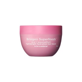 Briogeo Superfoods Acai + Passionfruit Lightweight Hydration Hair Mask – Deep Conditioner for Fine Hair, Boosts Shine & Softness, Weightless Moisture, Vegan & Cruelty-Free, 2 oz