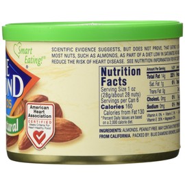 Blue Diamond Almonds Natural, 6 Ounce