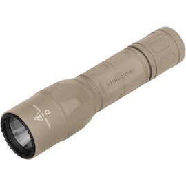 SureFire G2X Pro Dual-Output LED Flashlight with click switch, Desert Tan, Small