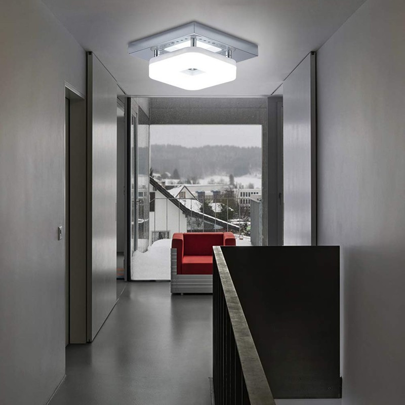 Artpad Surface Mount Square Ceiling Lamp Stainless Base Hallway Porch
