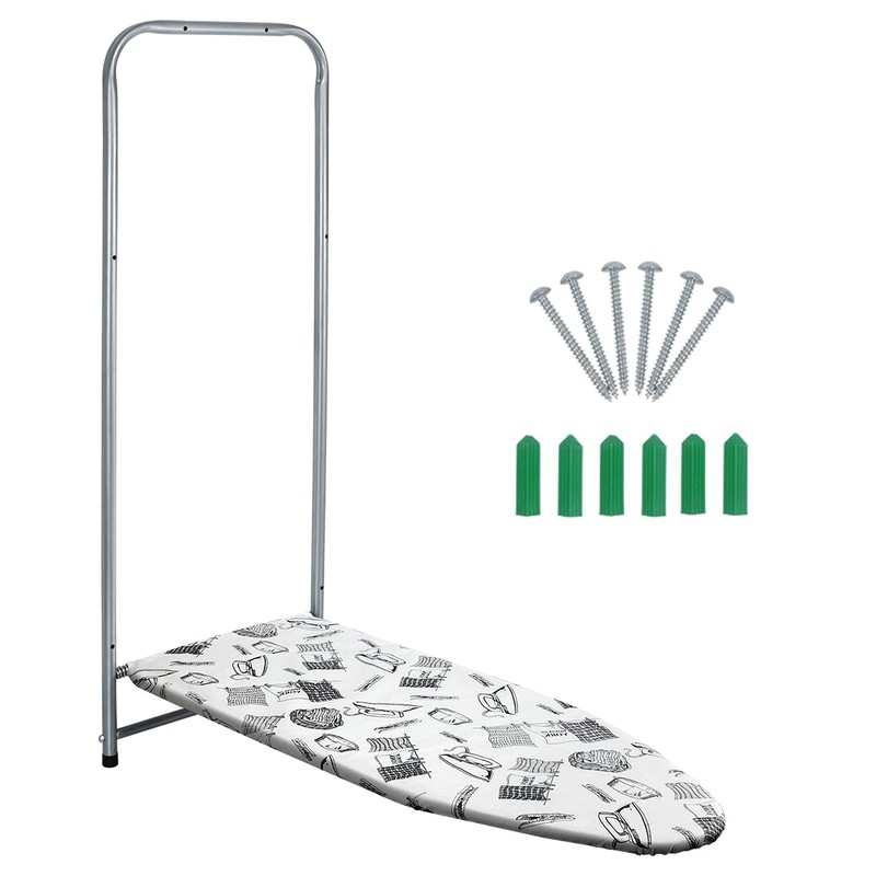 Duwee 14"x38" Wall Mounted and Door Mounted Ironing Board with