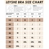 LEYSHE Wireless Support Bra Full Coverage Padded Push Up Wireless