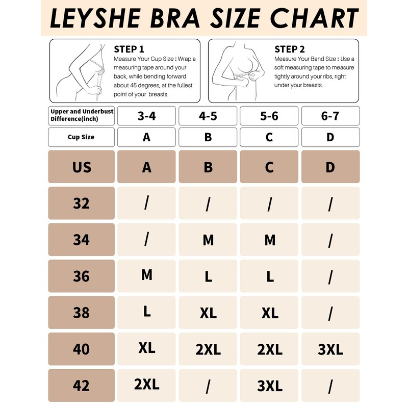 LEYSHE Wireless Support Bra Full Coverage Padded Push Up Wireless