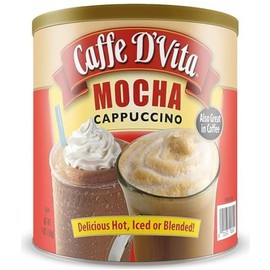 Mocha Cappuccino - Instant Cappuccino Mix - 99% Caffeine Free, Mocha Mix - 4 lb. can (64 oz.)