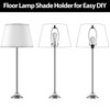 2 Set Lamp Harp Holder, Lamp Shade Holder with Replaceable