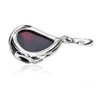 Ian and Valeri Co. Black Cherry Amber Sterling Silver Pendant