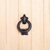 Black 140mm Fleur De Lis Door Knocker - Cast Iron