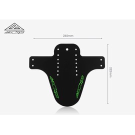AZONIC Splatter Fender MTB Mudguard, Bicycle Splash Guard for Back and Front, Universal Fit, Suitable for Mountain Bike, Trekking, E-Bike, BMX Bike and Much More